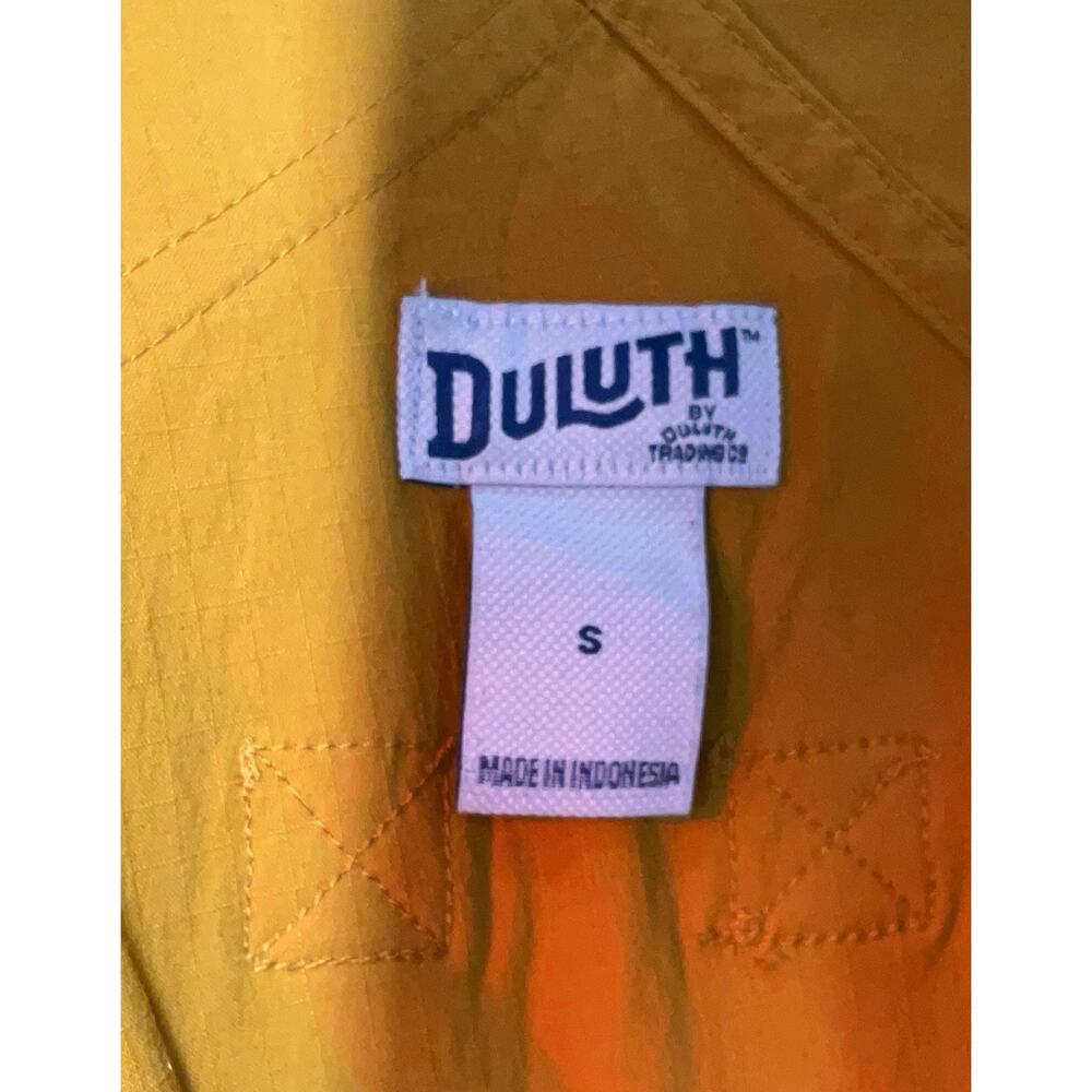 Duluth Trading Co Women S Shortall Mustard Yellow Utility Short Overalls Romper - Picture 6 of 6